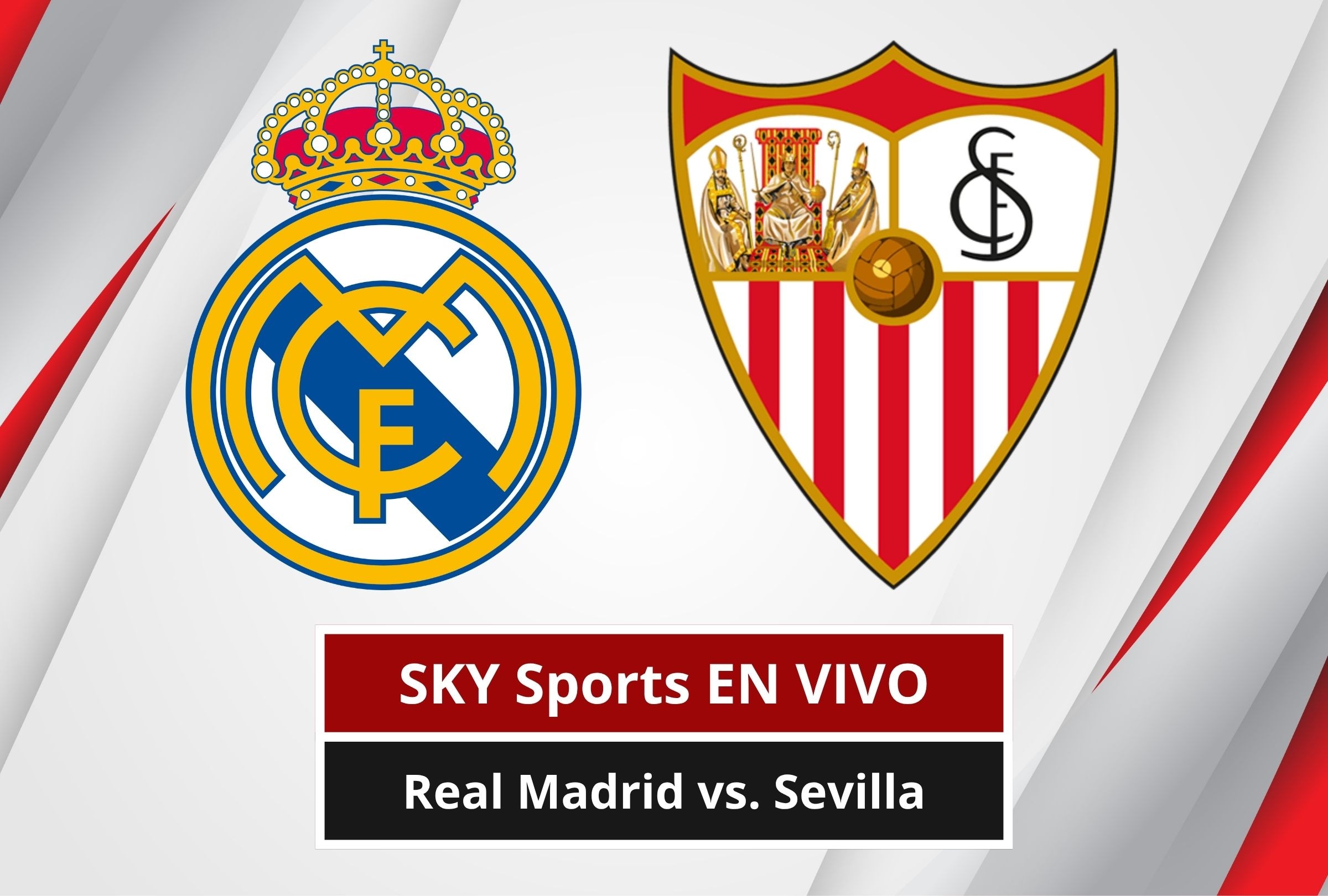 Revisa esta nota para que sepas cómo ver EN VIVO y EN DIRECTO el Real Madrid vs. Sevilla por LaLiga 2026 vía SKY Sports y SKY Plus. (Foto: Composición Canva - Depor)