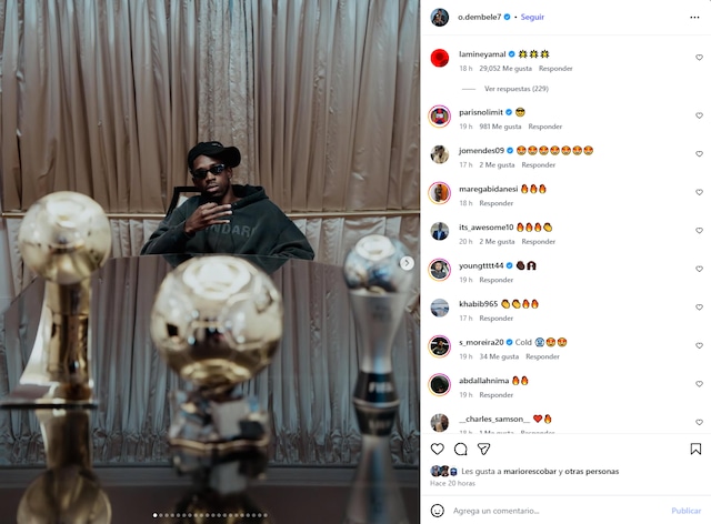 El ganador del Balón de Oro también dijo presente y se despidió así del 2025 | Foto; IG