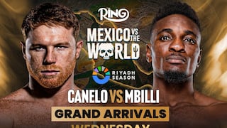 ¿A qué hora empieza la pelea de Canelo vs. Christian Mbilli este sábado 31 de octubre en Arabia Saudita?