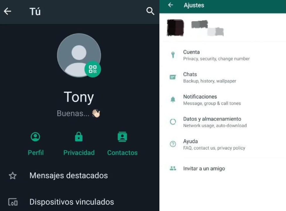 Interfaz de usuario de los ajustes. (Foto: Composición)