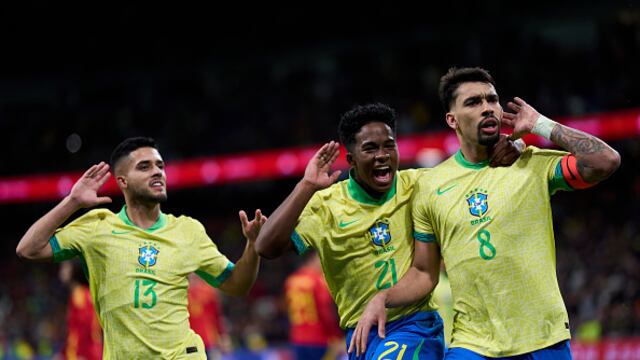 Brasil empató 3-3 ante España en partidazo amistoso en el Santiago Bernabéu