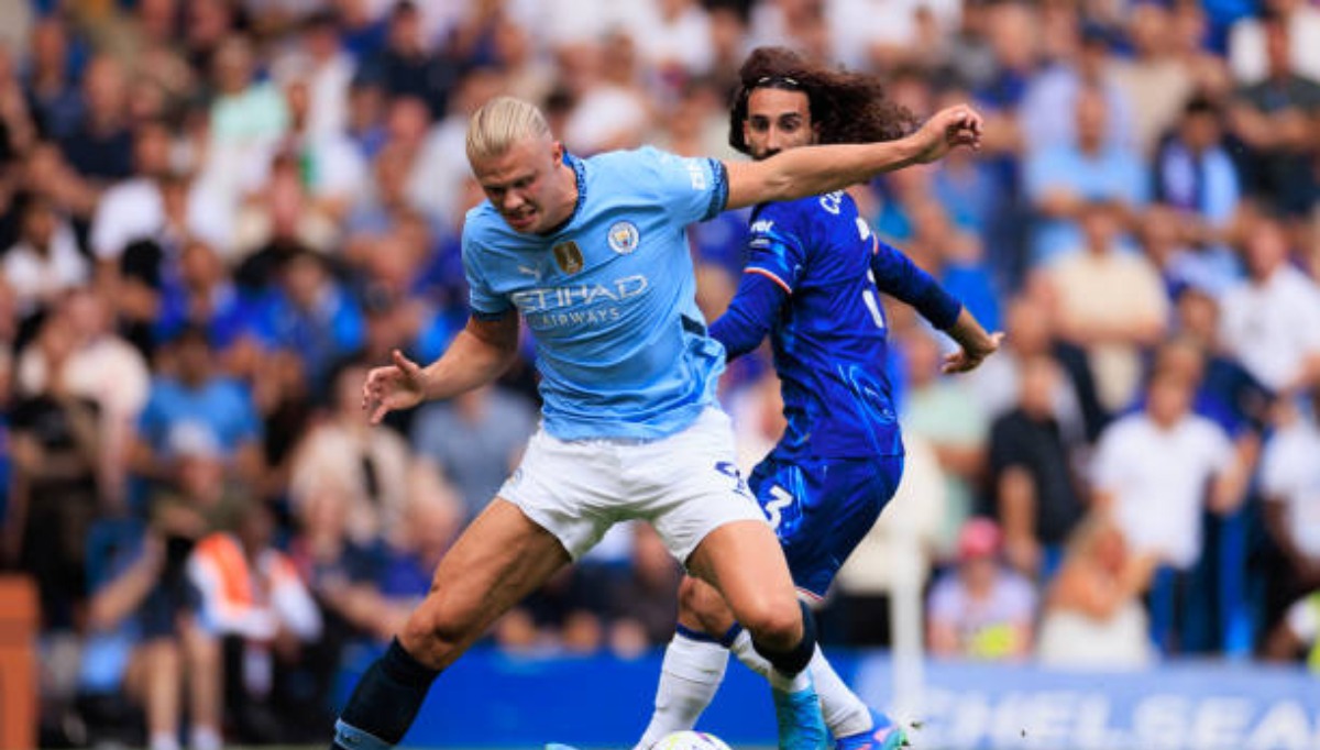 Erling Haaland anotó en su partido 100 con Manchester City. (Foto: Getty Images)