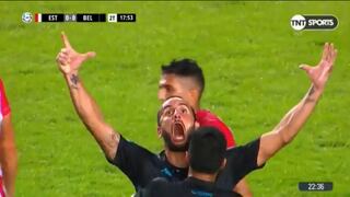 Tremendo grito: Guevgeozián silenció La Plata al marcar el 1-0 para Belgrano [VIDEO]