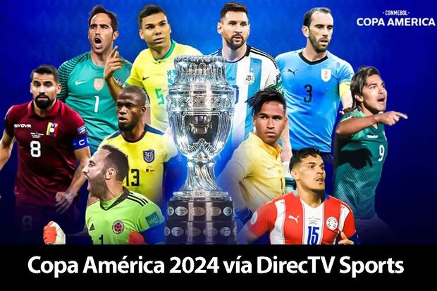 DirecTV Sports transmitirá los 32 partidos de la Copa América 2024 en los Estados Unidos, que va desde el jueves 20 de junio al 14 de julio. (Foto: Conmebol)