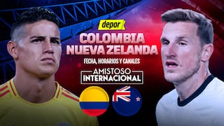 Canales de TV del Colombia vs. Nueva Zelanda y horarios confirmados para transmisión por amistoso FIFA