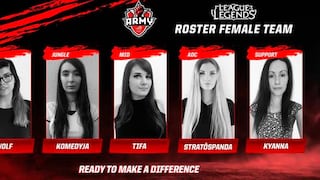 ASUS ROG Army ficha a un equipo de League of Legends compuesto por mujeres en su totalidad