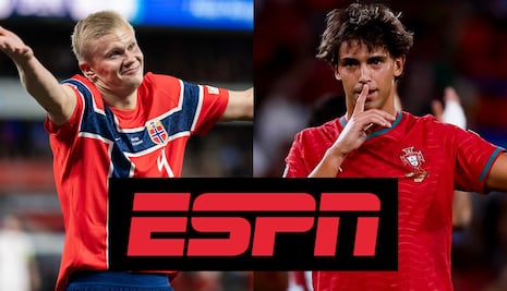 ESPN transmitió el partido Noruega 1-2 Portugal por UEFA Nations League 2026-27