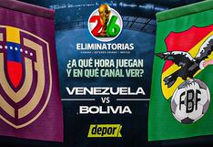 Venezuela vs. Bolivia: a qué hora juegan y canales de transmisión