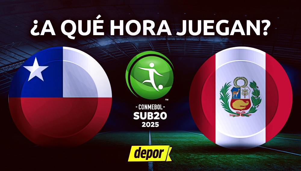 Perú y Chile chocan por el Sudamericano Sub-20. (Diseño: Depor)