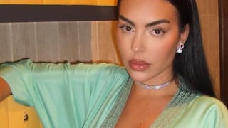 El millonario bolso que Georgina Rodríguez lució en un partido de Cristiano Ronaldo por la Liga de Campeones