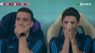 Así fue la reacción de Pablo Aimar en los minutos finales del Argentina vs. Croacia