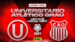 Canales confirmados de Universitario vs. Atlético Grau por Torneo Clausura 2025