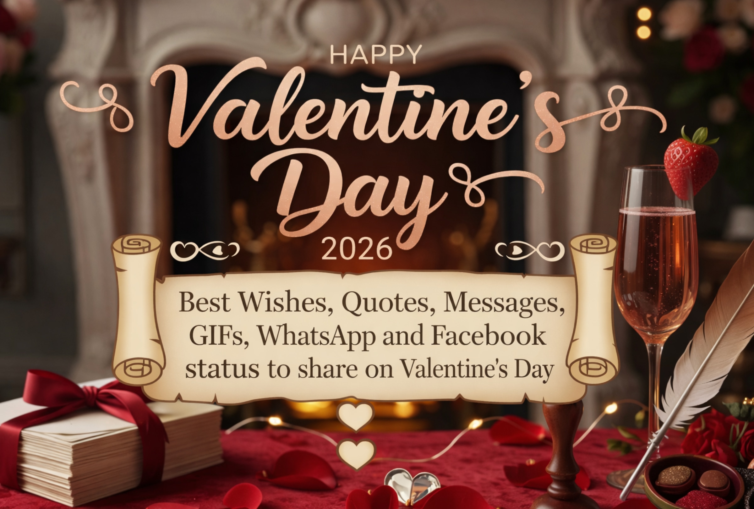 Happy Valentine's Day 2026! Find the best images, cards, and GIFs to dedicate to your special someone this February 14. Surprise them with unique love quotes and romantic messages that are perfect for sharing on social media. Share the love! | Image created by Depor using Gemini AI