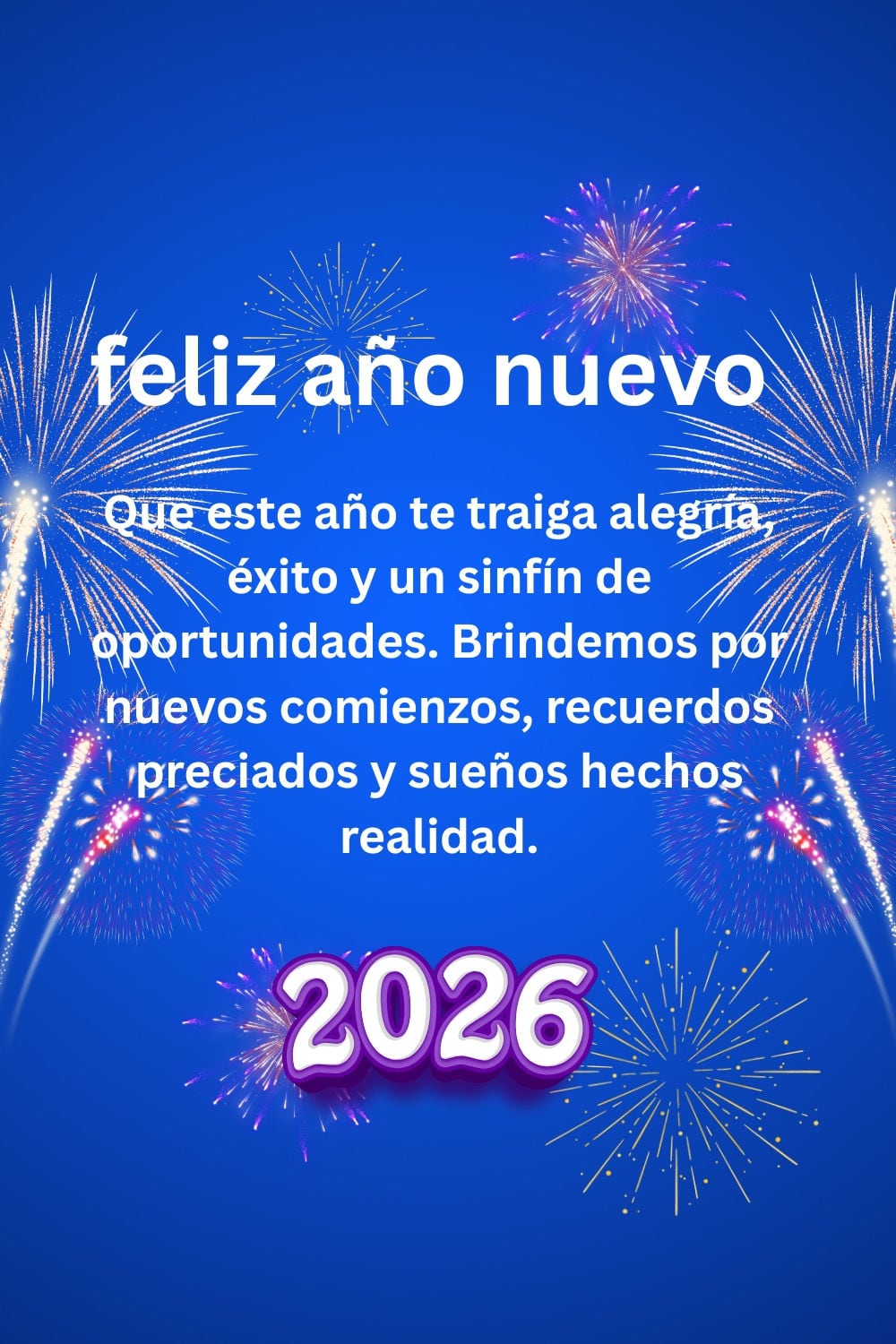 Dedica una de estas 25 imágenes para desear un Feliz Año Nuevo 2026 y compártelas en tus historias de Instagram o estados de WhatsApp. (Foto: Pinterest)