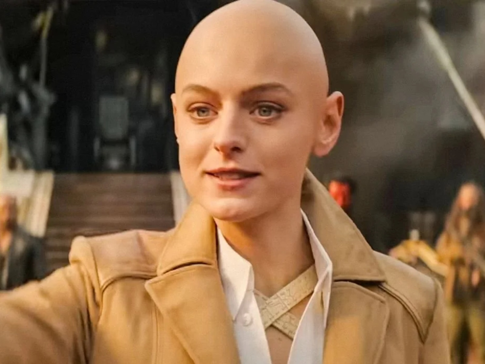 Emma Corrin interpretando a Cassandra Nova en la película "Deadpool & Wolverine" (Foto: Marvel Studios)