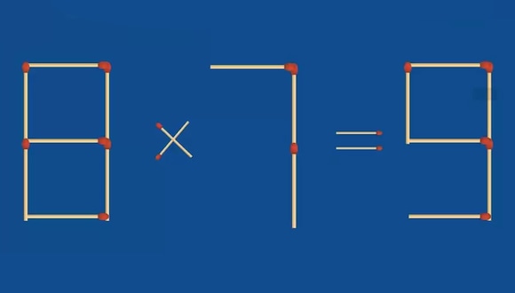 RETO MATEMÁTICO | Resuelve el rompecabezas 8x7=9 quitando 2 palos para arreglar la ecuación. | FresherLive
