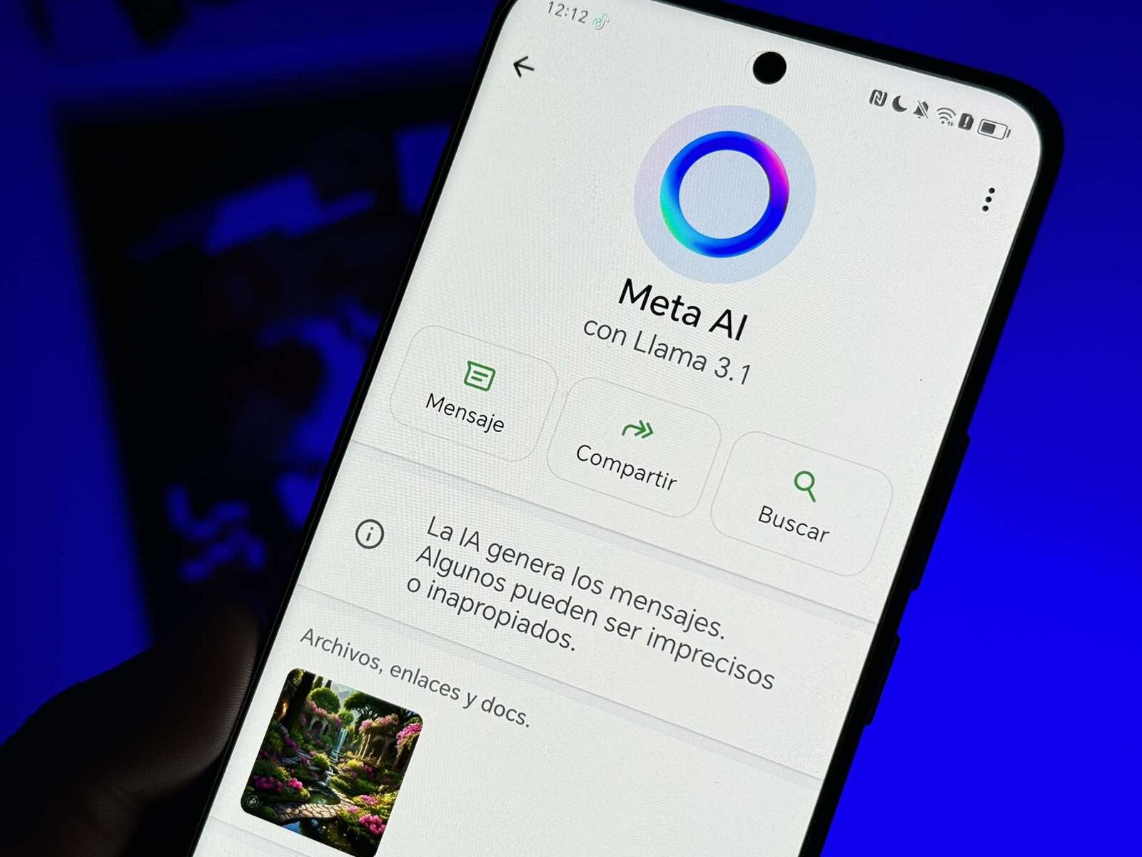 WHATSAPP | Así se ve Llama de Meta AI. (Foto: MAG - Rommel Yupanqui)