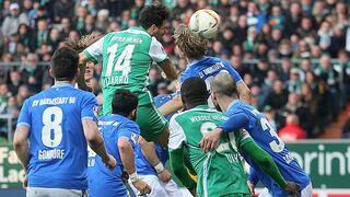 Claudio Pizarro anotó: Werder Bremen empató 2-2 con Darmstadt por Bundesliga