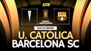 U. Católica vs. Barcelona SC EN VIVO: dónde ver gratis vía ESPN y Disney Plus