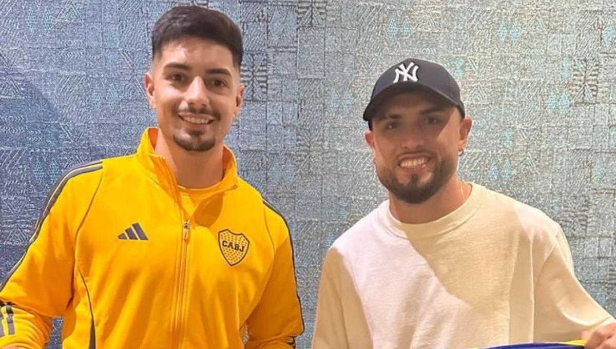 Rodrigo Ureña visitó a Williams Alarcón en la concentración de Boca Juniors. (Foto: Rodrigo Ureña / Instagram)