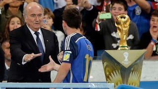 Blatter confesó qué dijo Messi al ganar el premio a mejor jugador del Mundial