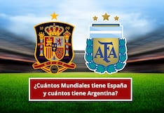 ¿Cuántos Mundiales tiene España y cuántos tiene Argentina? Palmarés completo antes de la final de la Copa del Mundo 2026