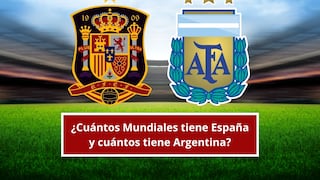 ¿Cuántos Mundiales tiene España y cuántos tiene Argentina? Palmarés completo antes de la final de la Copa del Mundo 2026
