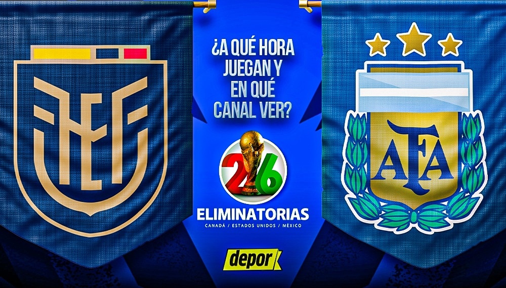 Ecuador vs Argentina se enfrentan por la fecha 18 de las Eliminatorias 2026.