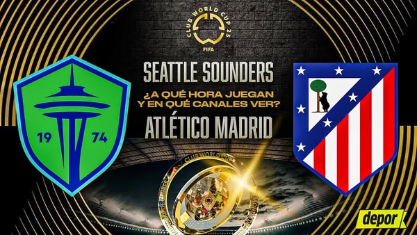Seattle Sounders vs. Atlético de Madrid por Mundial de Clubes 2025. (Diseño: Christian Marlow)