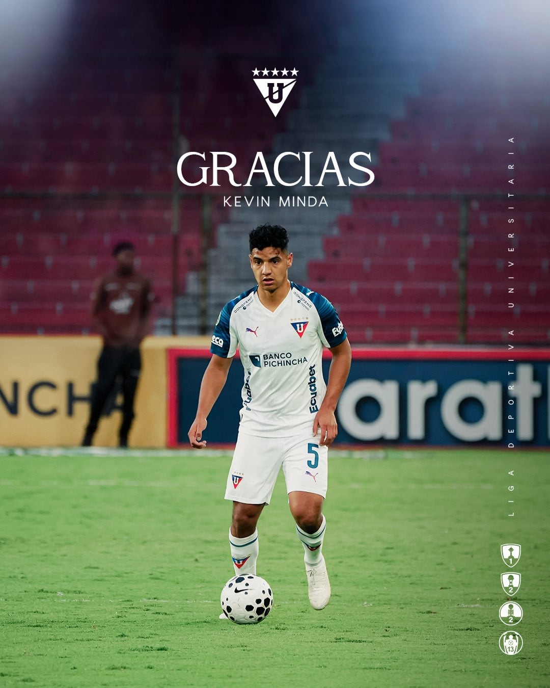 LDU se despidió de Kevin Minda. (Foto: @LDU_Oficial)