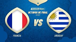 Uruguay vs. Francia: fecha, horarios y canales de los cuartos de final del Mundial Rusia 2018