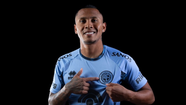 El peruano Bryan Reyna, delantero de Belgrano y de 25 años, está valorizado en 1.1 millón de euros. (Foto: Belgrano)