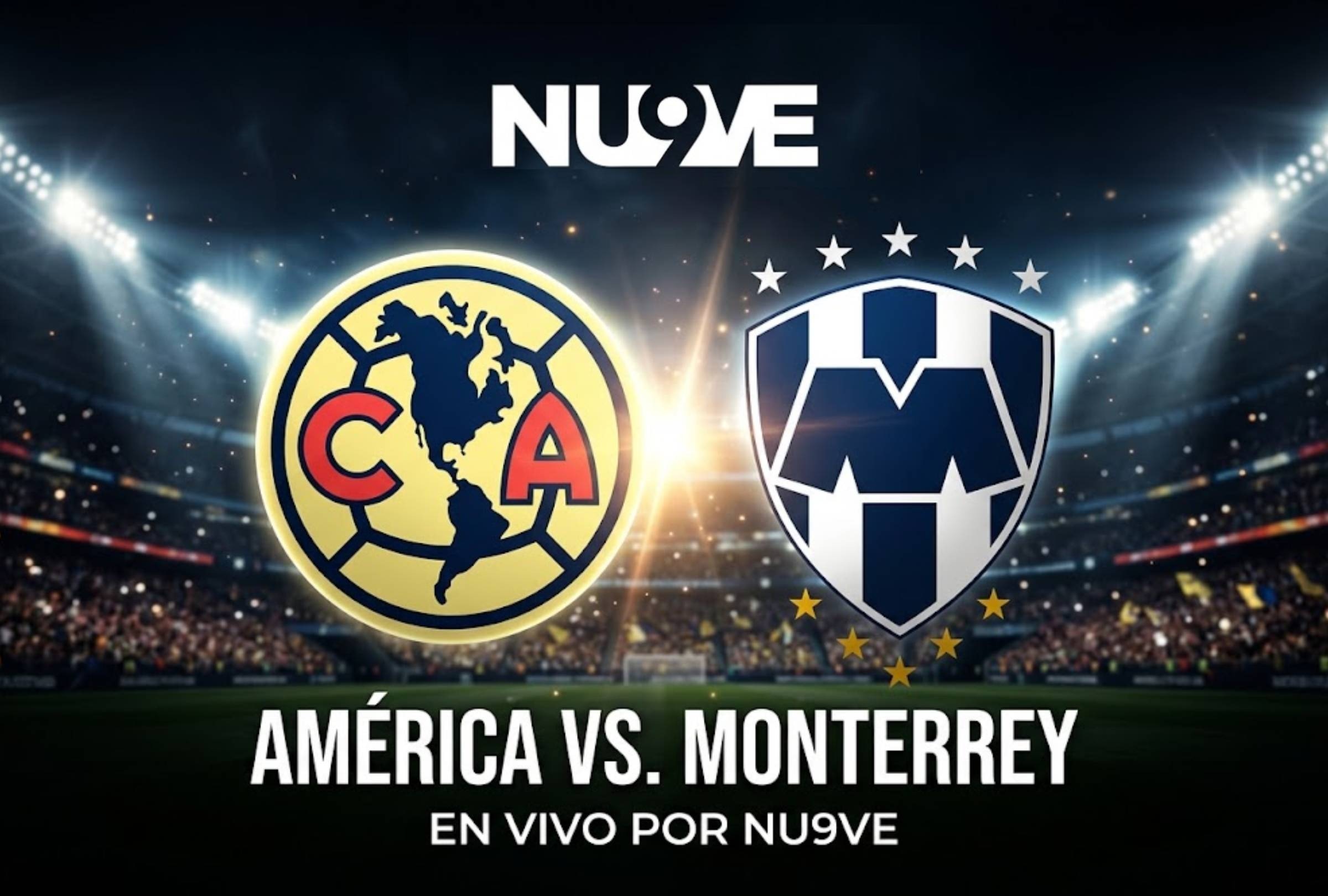CARSON, CALIFORNIA, ESTADOS UNIDOS, (2-09-2026).- Canal 9 transmitirá EN VIVO el partido América vs. Monterrey hoy por la semifinal de la Leagues Cup 2026. FOTO: Imagen creada por Gemini.
