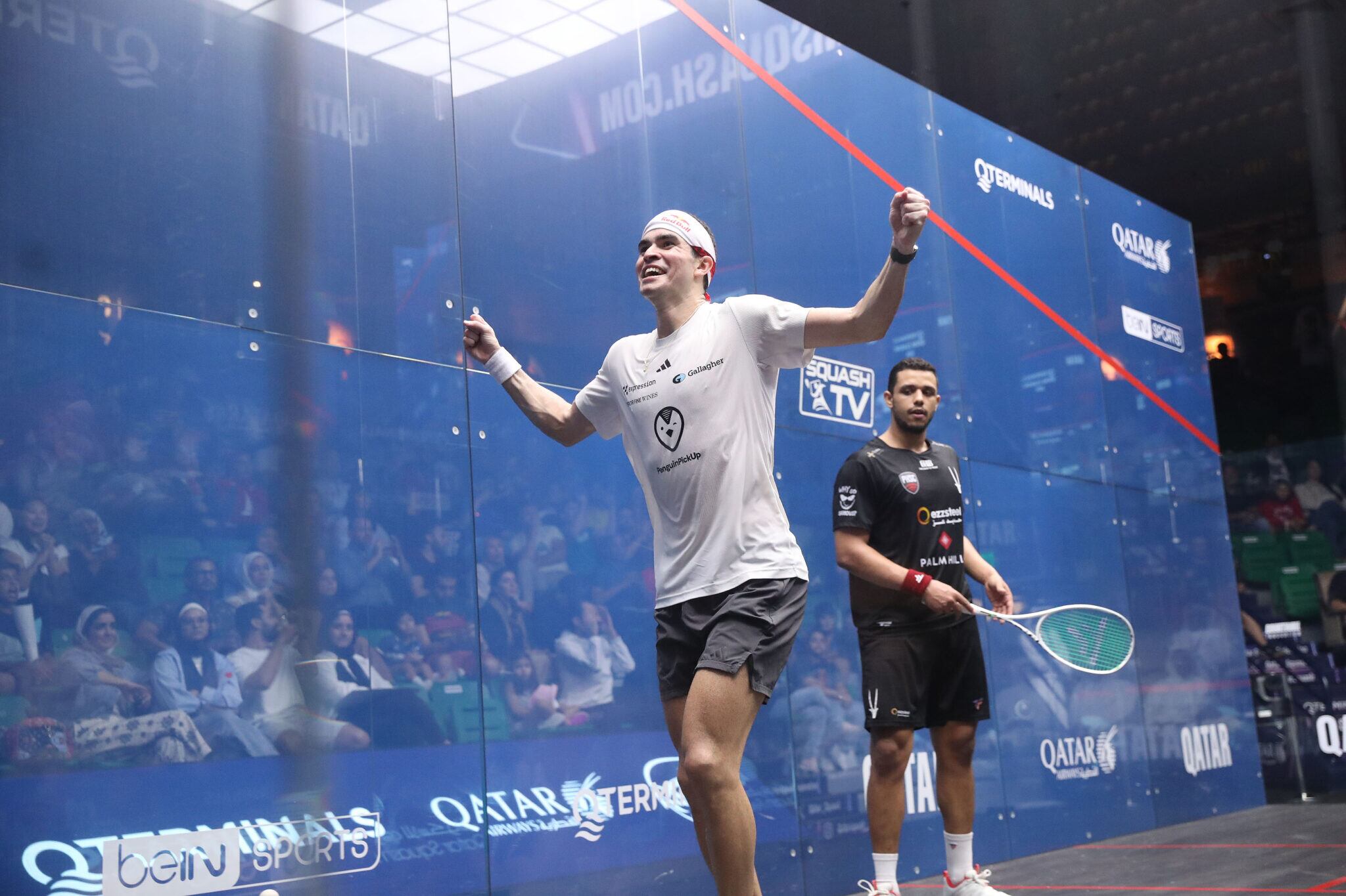 Elías se impuso en la final en sets corridos, todos definidos en tie breaks, frente a Mostafa Asal. (FOTO: PSA).