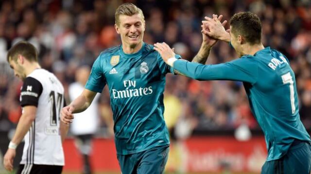 Pared de taco y a cobrar: golazo de Toni Kroos tras combinar con Kovacic ante Valencia [VIDEO]