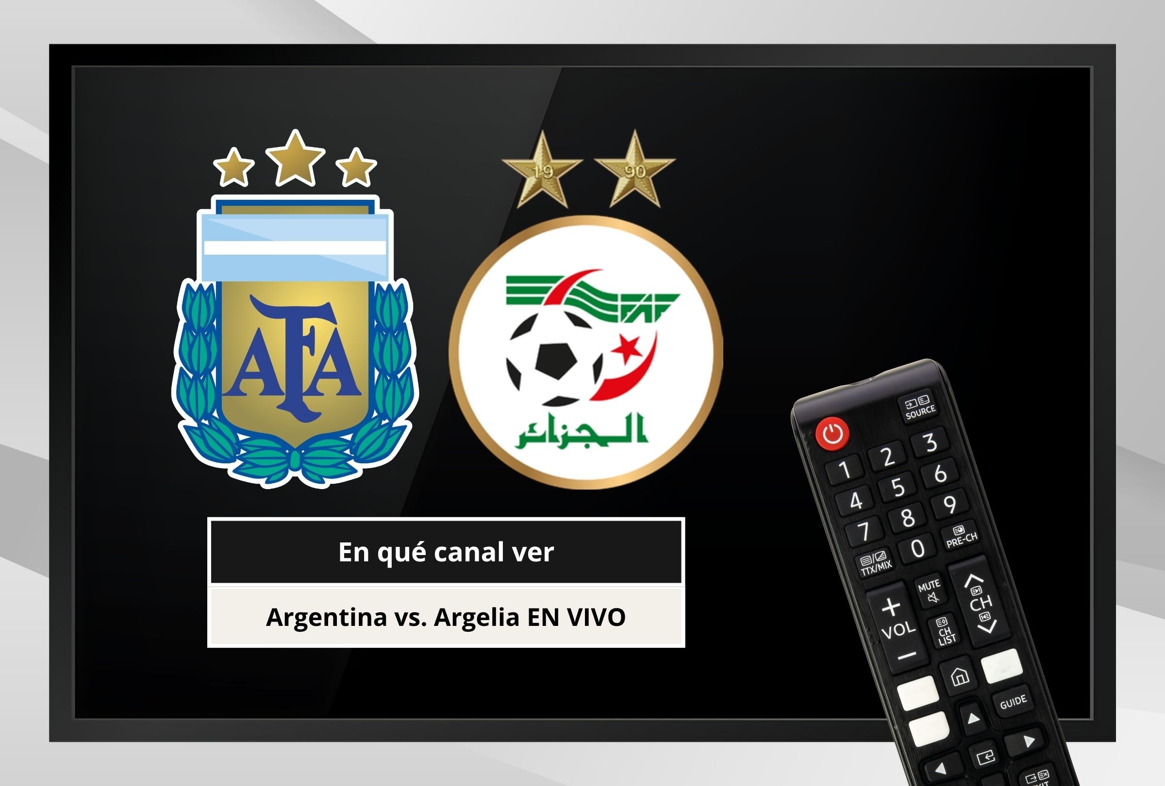 Revisa esta nota para que sepas en qué canales de TV se puede ver el Argentina vs. Argelia por la Copa Mundial de la FIFA 2026. (Foto: Composición Canva - Depor)