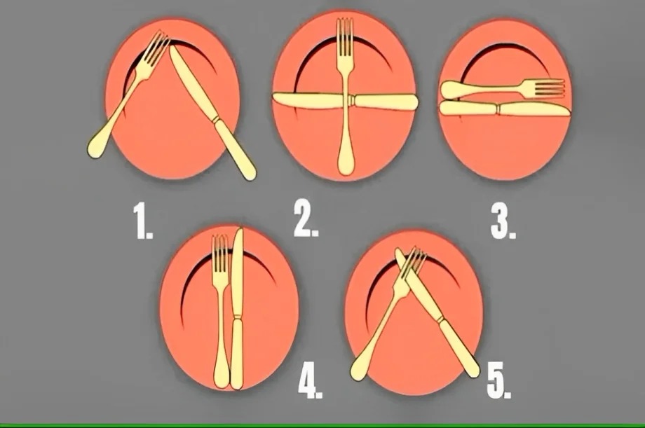 Mira si eres una persona educada de acuerdo a cómo dejas los cubiertos al comer. (Foto: Genial.Guru)