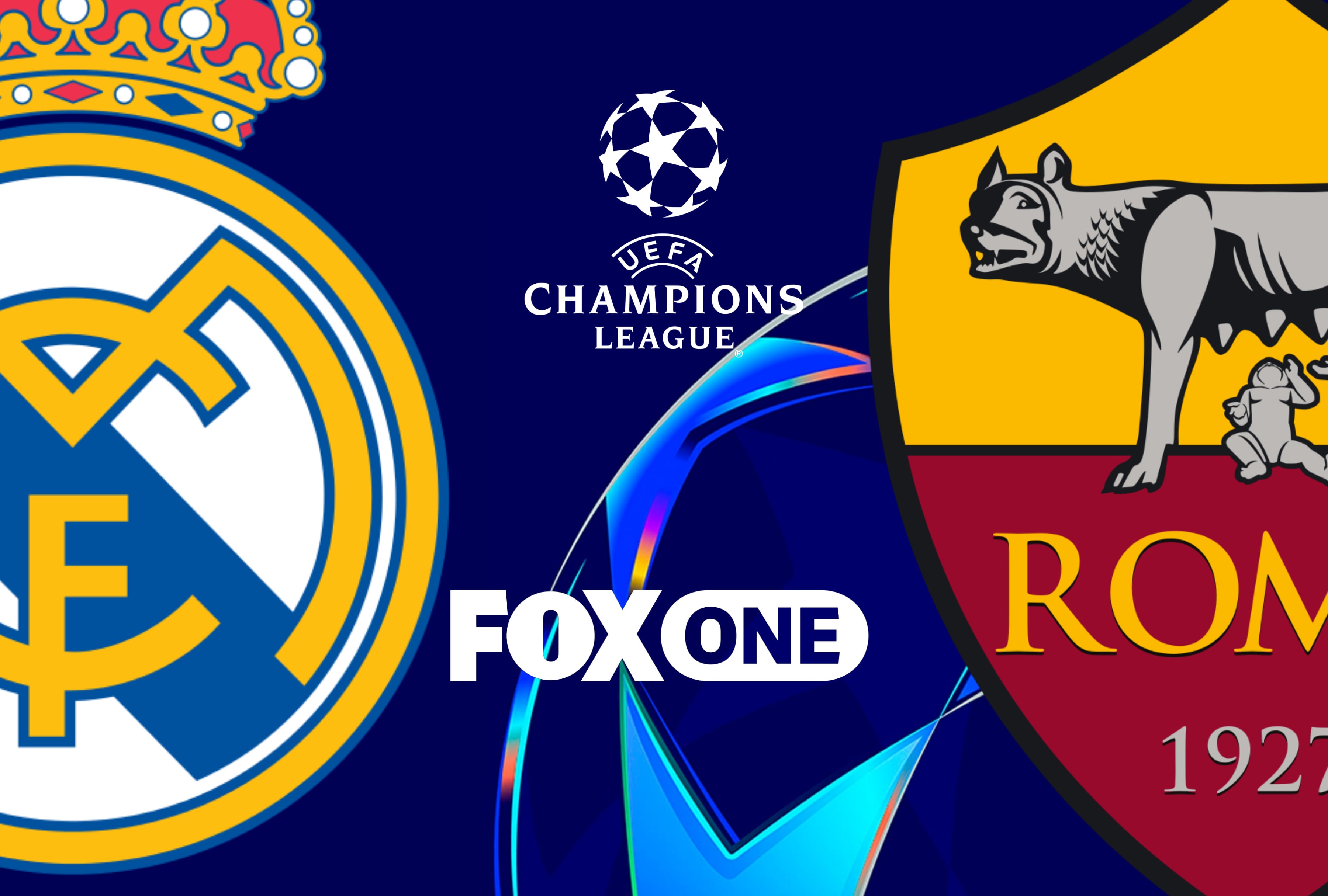 Información oficial para ver en vivo el partido Real Madrid vs. Roma por FOX One y FOX Sports App en México. Conozca la programación televisiva y las plataformas digitales autorizadas para seguir la Champions League. | Crédito: uefa.com / Composición Depor