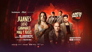 Juanes vuelve al Perú con Lasso, Mau y Rick y Gianmarco