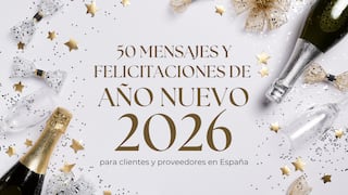 50 mensajes y felicitaciones de Año Nuevo 2026 para clientes y proveedores en España