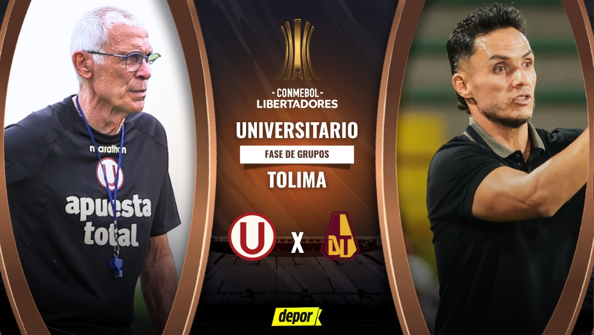 Universitario vs. Tolima se enfrentan por la fase de grupos de la Copa Libertadores. (Diseño: Depor)