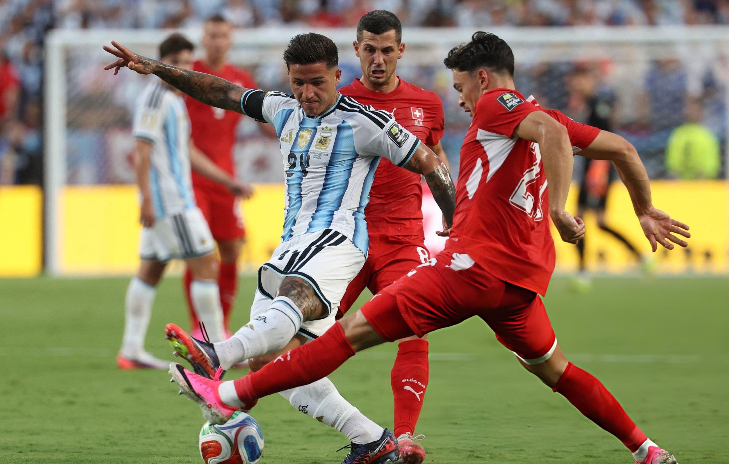 Argentina vs. Suiza se enfrentan por los cuartos de final del Mundial 2026. (Foto: Getty Images)