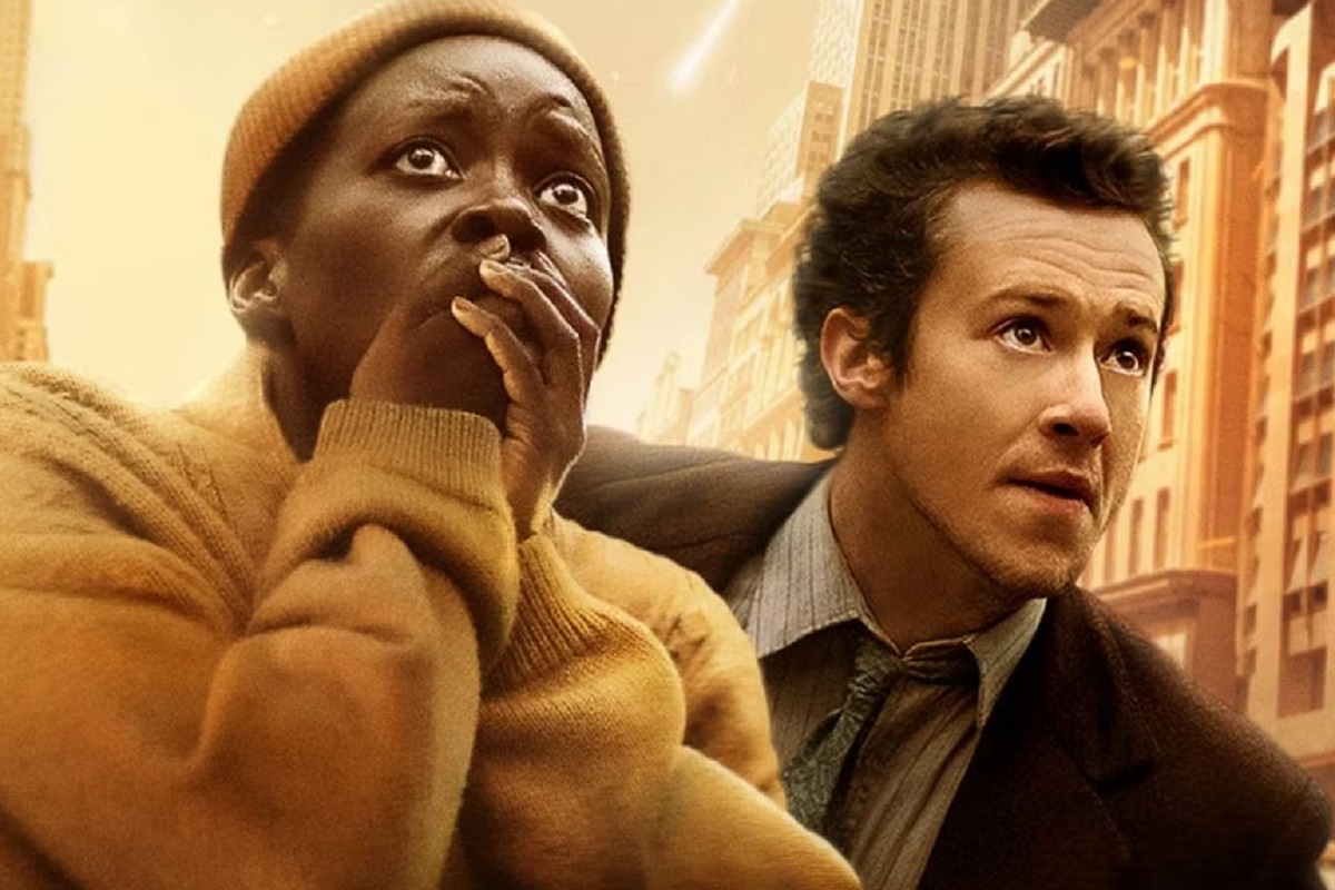 Lupita Nyong'o como Sam y Joseph Quinn como Eric en la película "A Quiet Place: Day One" (Foto: Paramount Pictures)