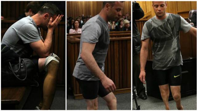 Oscar Pistorius caminó sobre sus muñones para pedir compasión en juicio