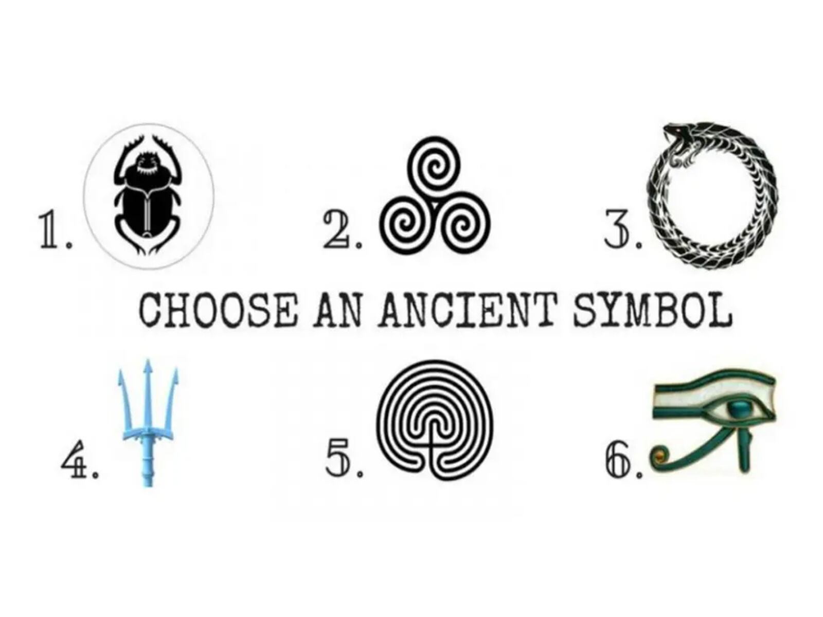 Sabrás lo que realmente necesitas con solo elegir uno de los símbolos ...