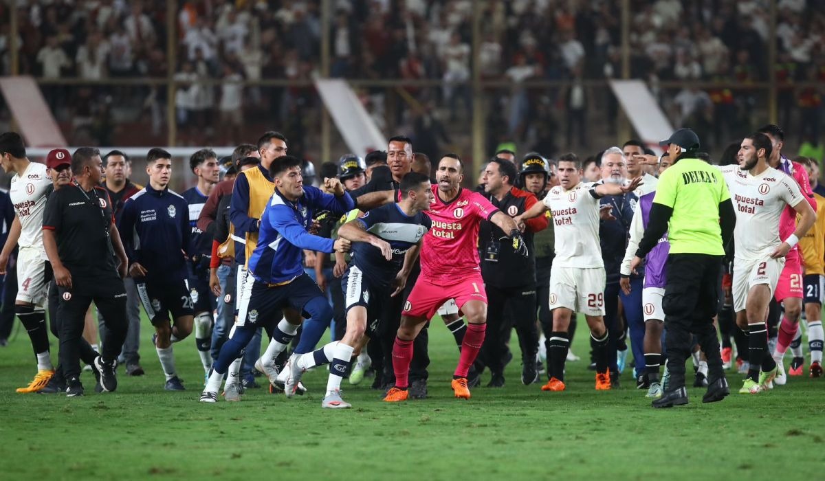 Aldo Corzo habló tras la victoria de Universitario vs. Gimnasia. (Foto: Leonardo Fernández / @photo.gec)