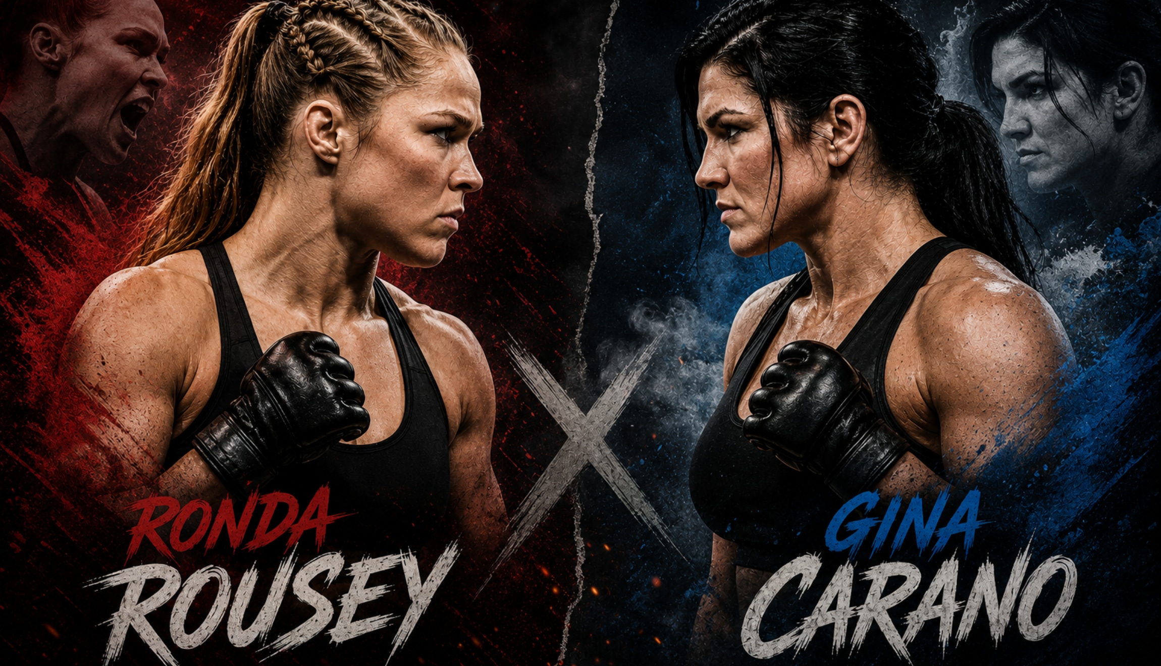 Revisa el resultado de la pelea de Ronda Rousey vs. Gina Carano y cómo quedó la cartelera completa de este evento de MMA que se realizará el sábado 16 de mayo. (Foto: Imagen creada por Depor utilizando la IA de Chat GPT)