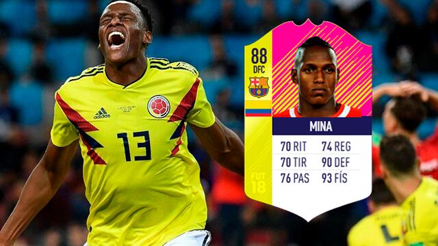 ¡Colombia presente! FIFA 18 puso a Yerry Mina en el once ideal del Mundial Rusia 2018