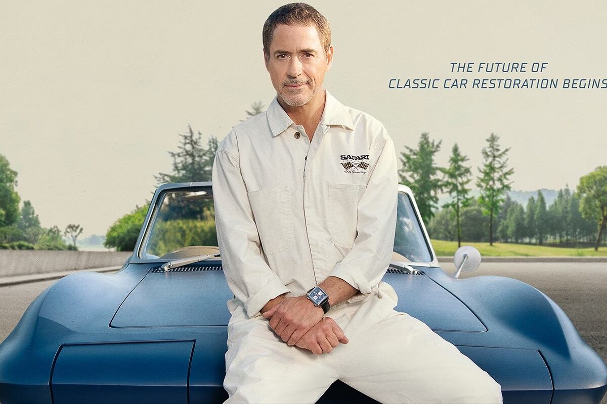 Robert Downey Jr. en el póster de la serie "Downey's Dream Cars" (Foto: HBO Max)