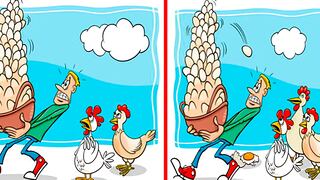 ¡Tienes solos 10 segundos! Encuentra las 5 diferencias entre las imágenes al primer intento